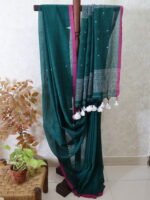 Handloom Mul Cotton Saree - Image 2