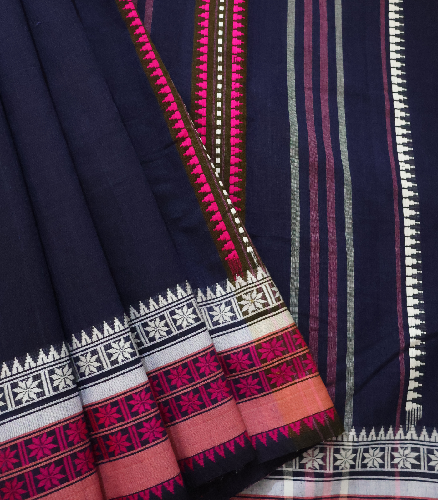 Untitled design - 2026-02-28T163656.572 Dhonekhali Cotton Saree - Image 1