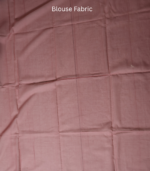 Dusty Rose Handloom Saree with Indigo Elephant Motifs - Image 7