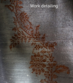 *Handloom* Raw Silk Buti Rangkart Lehriya - Image 5