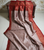 *Handloom* Raw Silk Buti Border 2D - Image 8