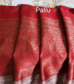 *Handloom* Raw Silk Buti Border 2D - Image 2