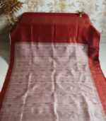 *Handloom* Raw Silk Buti Border 2D - Image 3