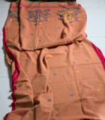 Light Terracotta-Beige Jamdani - Image 2