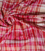 Checked Pallu Gamchha Style Khadi Cotton - Image 2