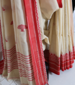 Warm Beige Premium Tangail Saree - Image 2