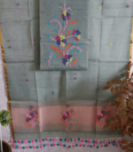 Pure Cotton Muslin with Paithani Inspired Dupatta (2-piece) - Image 3