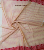 Warm Beige Premium Tangail Saree - Image 4