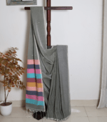 Stripped Pallu Khadi Cotton - Image 2