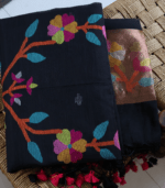 Pure Cotton Muslin with Paithani Inspired dupatta (2-piece) - Image 2