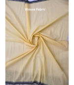 Light butter yellow Jamdani - Image 3