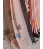 Blush Peach Jamdani - Image 3